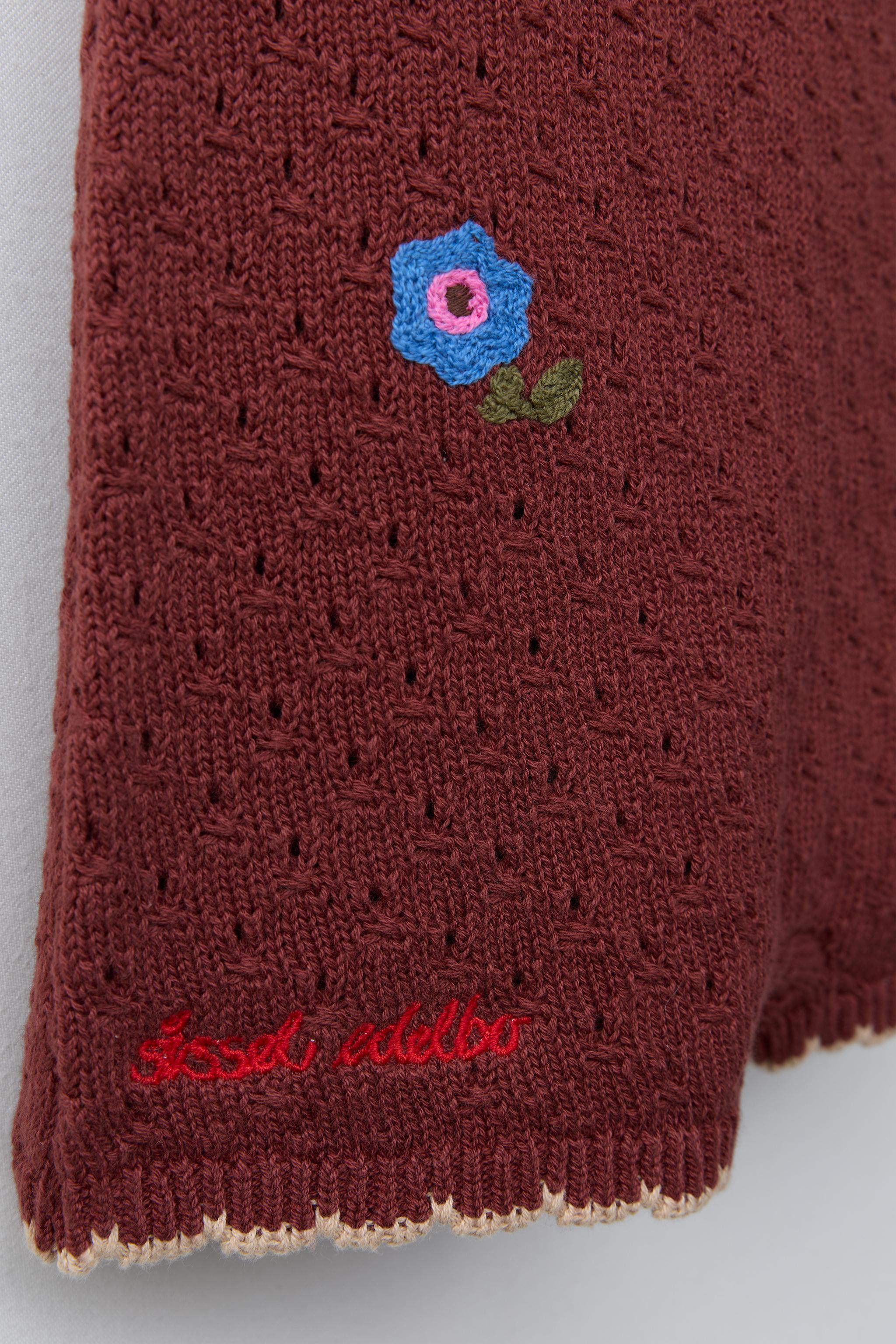SISSEL EDELBO X ZARA KIDS EMBROIDERED KNIT ROMPER